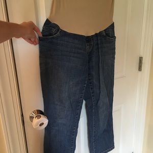 Oh Baby Maternity Jean Capris full panel
